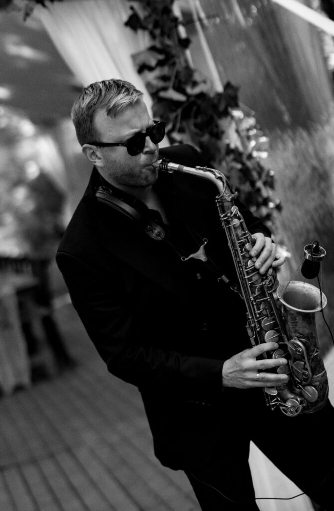 Live-Saxophon bei einer Hochzeit